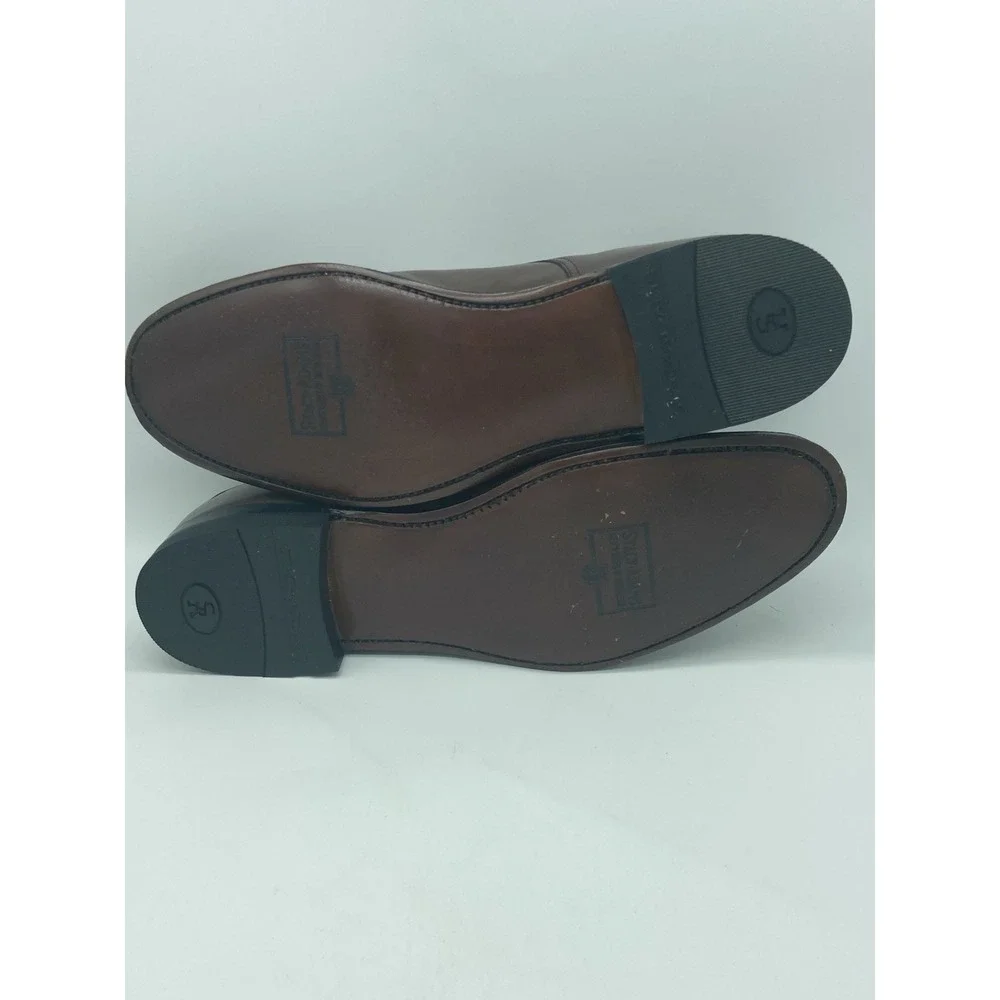 Stacy Adams Men Size 9D Brown Leather Cap Toe Oxford Dress Shoes‎ Classic Formal
